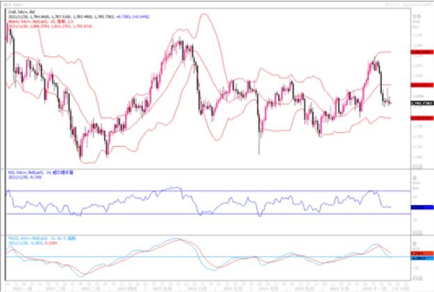 黄金市场分析：南非毒株影响力有限 黄金反弹乏力延续下跌